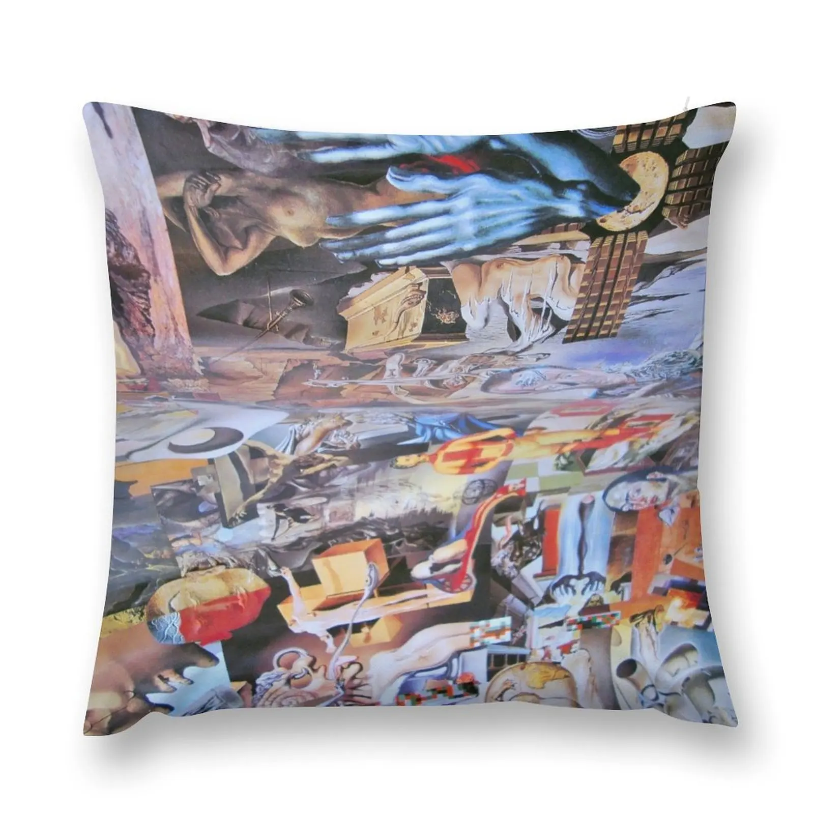 Dali Collage in the Guise of Resurrection. Throw Pillow Cushion Covers For Living Room Throw Pillow Covers pillow