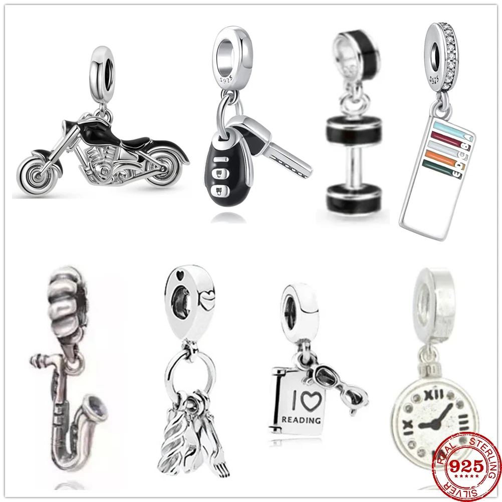 

Бусина-Шарм «гантеля» из серебра 925 пробы