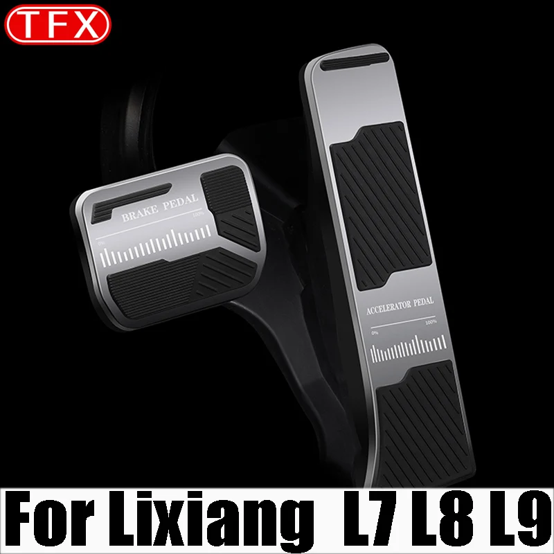 For Lixiang Li L9 L8 L7 Car Styling Special Gas Brake Pedal Aluminum Alloy Non-slip Foot Pedal Car Interior Upgrade Accessories