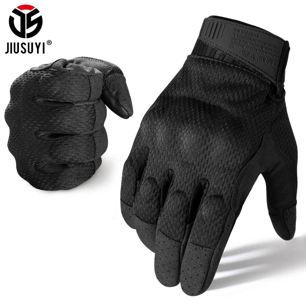 Full Finger Gloves Tactical Mittens Non-slip Shockproof Touch Screen Airsoft Bicycle Work Driving Paintball Men Protective Gear