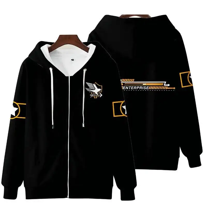 Game Azur Lane 3d Hoody Cosplay Men Women Zipper Sport Hoodies Jackets Tops Fashion Anime Long Sleeve Popular Hooded Sweatshirts