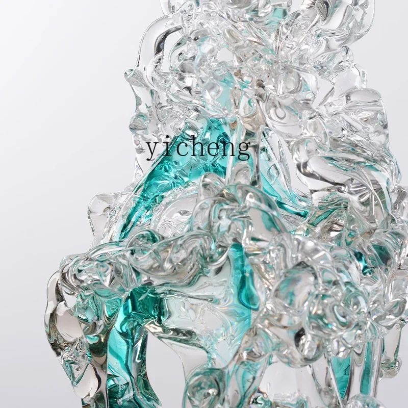 

ZC glazed Taihu stone ornaments, light luxury and high-end living room abstract dining room entrance decoration handicrafts