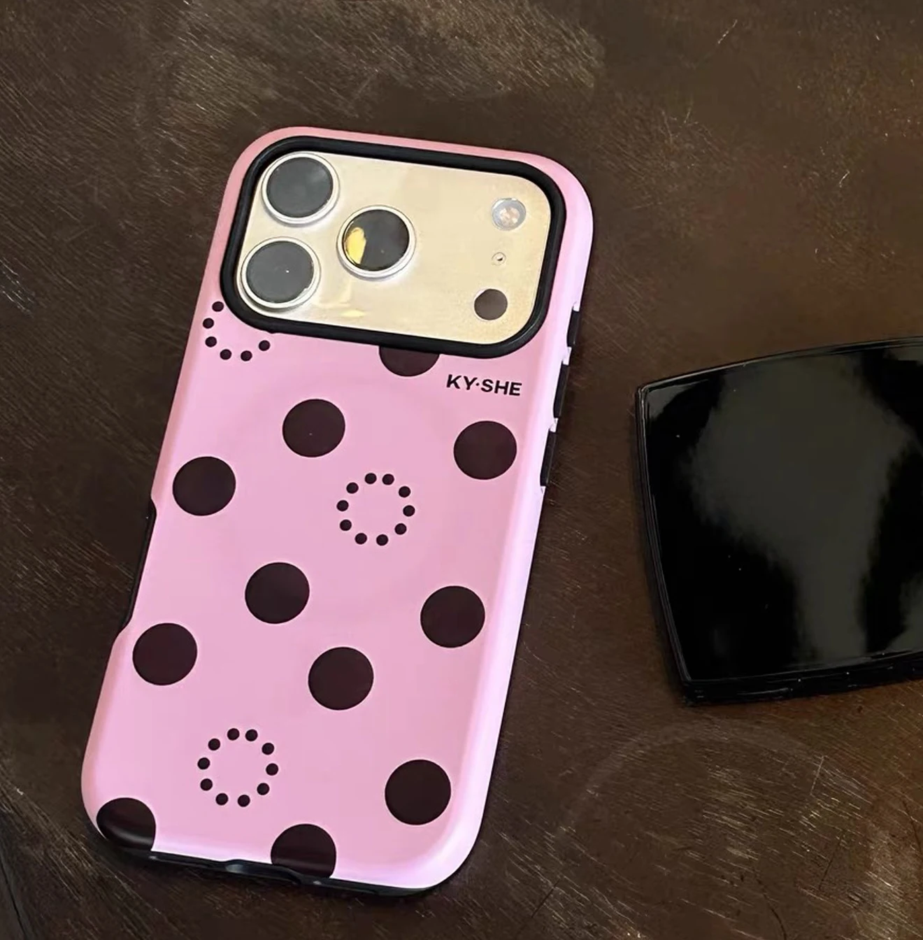 

Luxury creative polka dots Phone Case for iPhone 17 16 15 14 13 12 11 Pro Max Air Plus Luxury Double-layer Back Cover