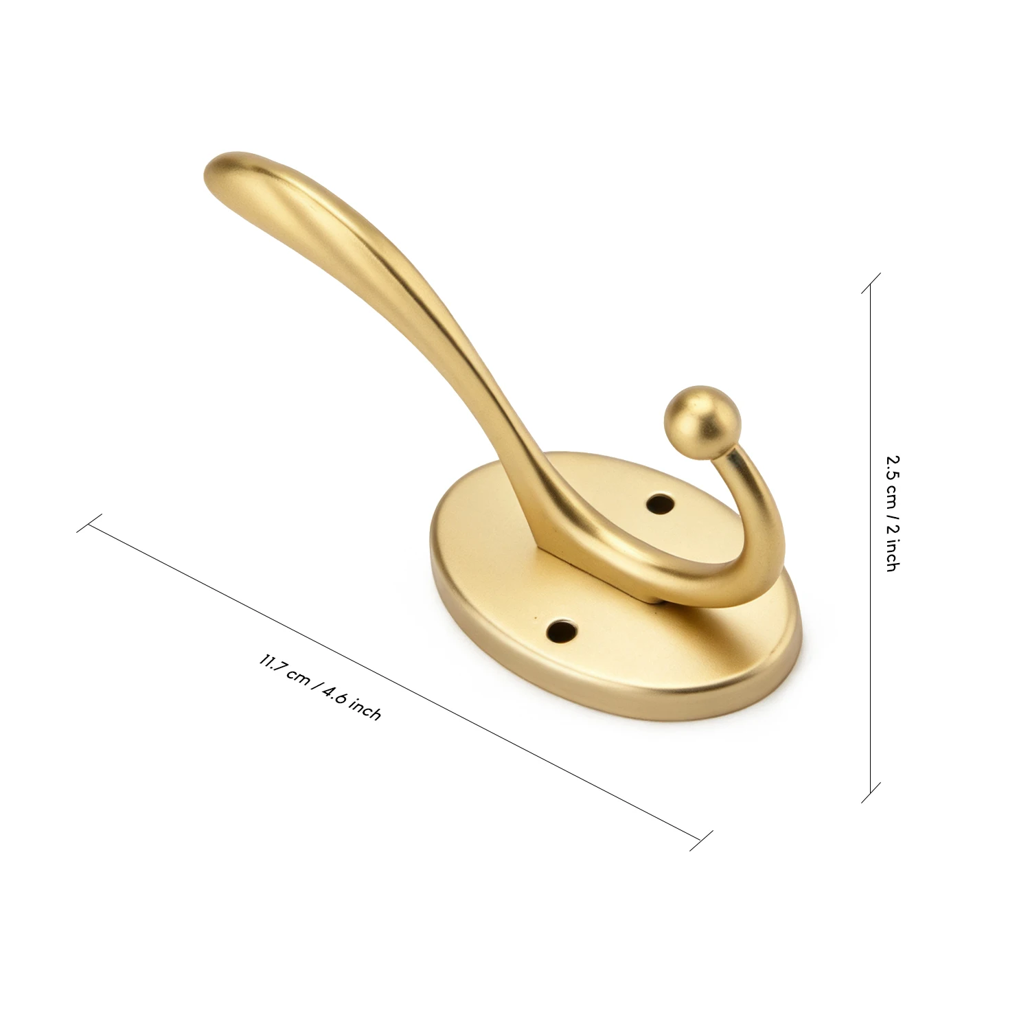 1/5 PC Gold Wall Hooks Coat Wall Mounted Coat Rack Towel Robe Hooks for Bathroom Kitchen Hook Clothes Hook Black Home Decoration