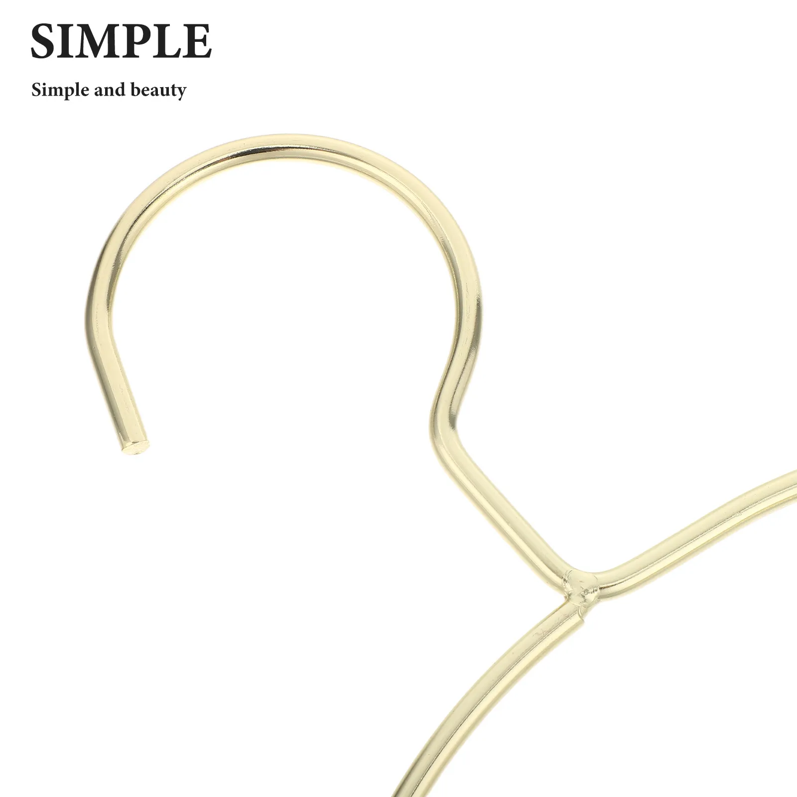 10Pcs Half Round Metal Coat Hanger Space Saving Nordic Design Heavy Duty Suit Hanger Scarf Organizer Shirt Jacket Rack Closet