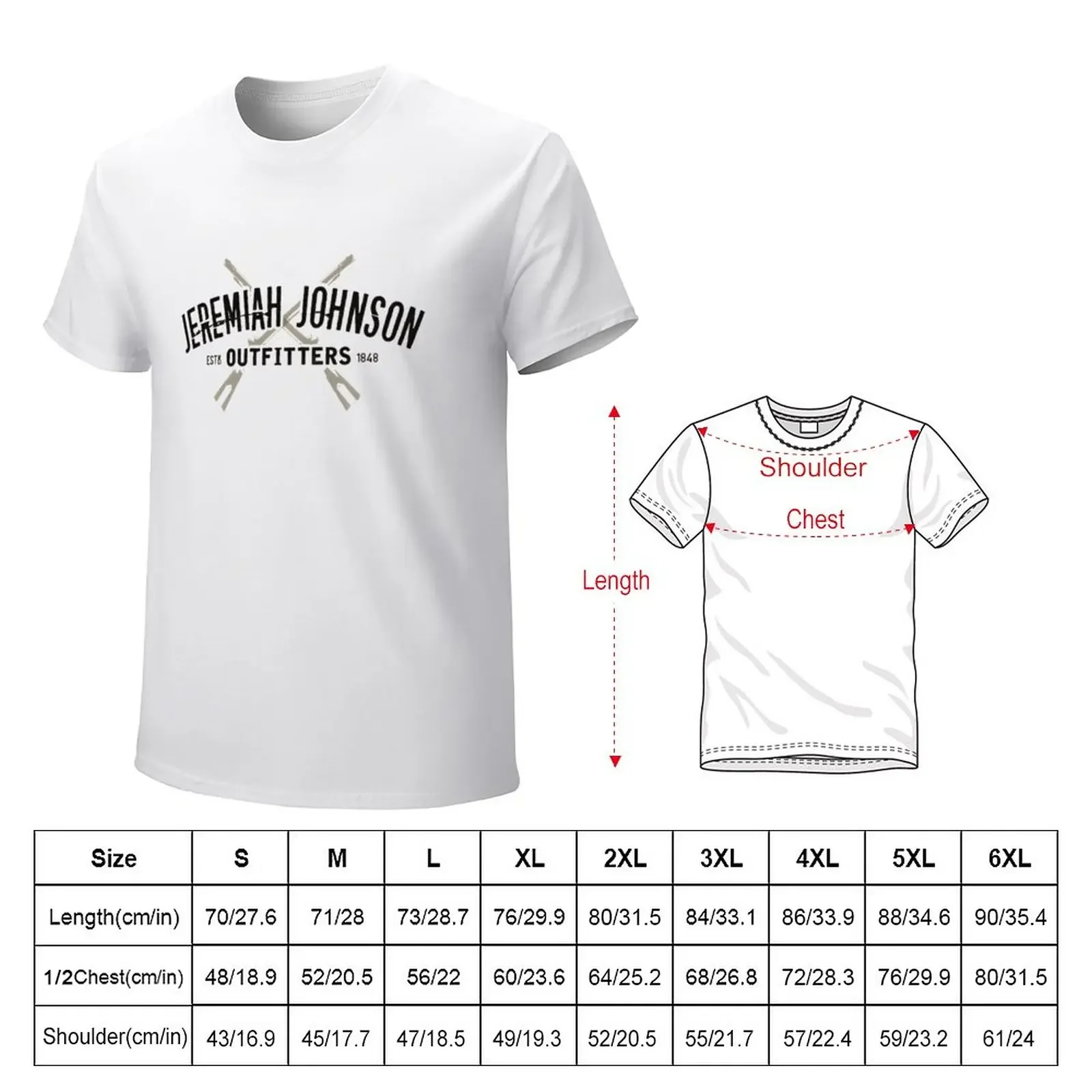 Jeremiah Johnson Outfitters T-Shirt cute tops summer tops kawaii clothes mens white t shirts for a boy sweat men t shirts