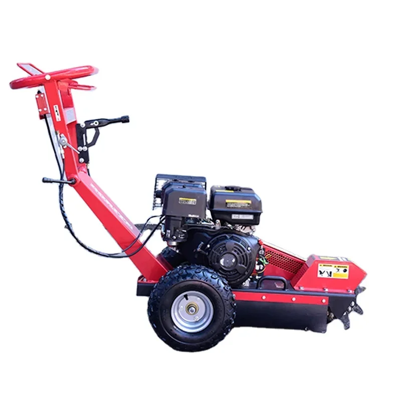 Professional 15hp Mini Wood Stump Grinder High Quality Forestry Machinery Gasoline Drive