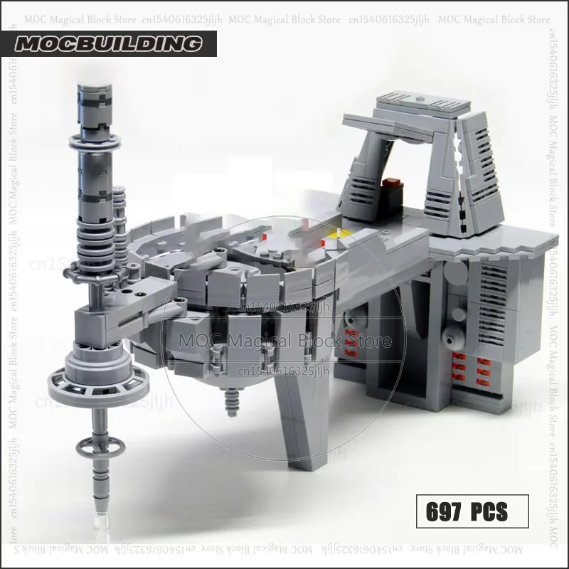 Escena de película Cloud City MOC, modelos de bloques de construcción, tecnología de arquitectura Diorama, colección de ladrillos, juguetes de exhibición, regalos de navidad