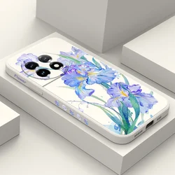 Gorgeous Iris Flowers Phone Case For Oneplus 12 12R 11 11R 10 10R 10T 9R 9RT 9 8T 8 7 7T Pro 5G Liquid Silicone Cover
