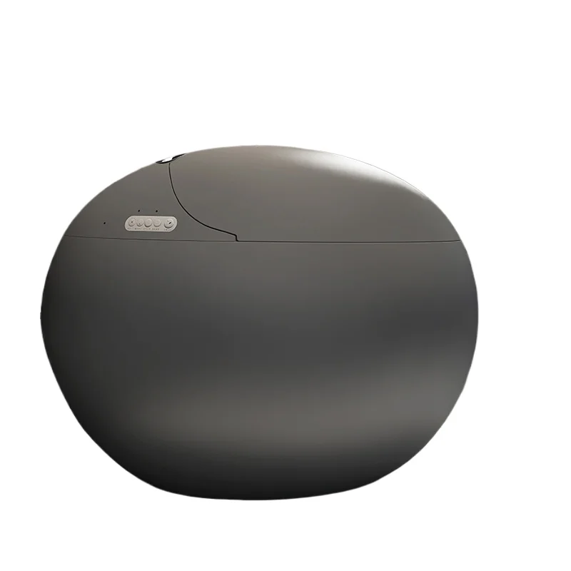 

Luxury Silver Grey Bathroom Sanitary All-in-One Smart Toilet Automatic Round Smart Toilet