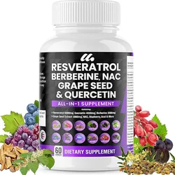 Resveratrol, Quercetin, Violin Grape Seed Extract - Male and Female Polyphenolic Supplements