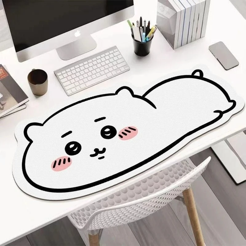 Chiikawa Hachiware Mouse Pad Cartoon Large Special Shape Mousepads Computer Keyboard Mouse Pads Cute Cat Desktop Decorative Mat