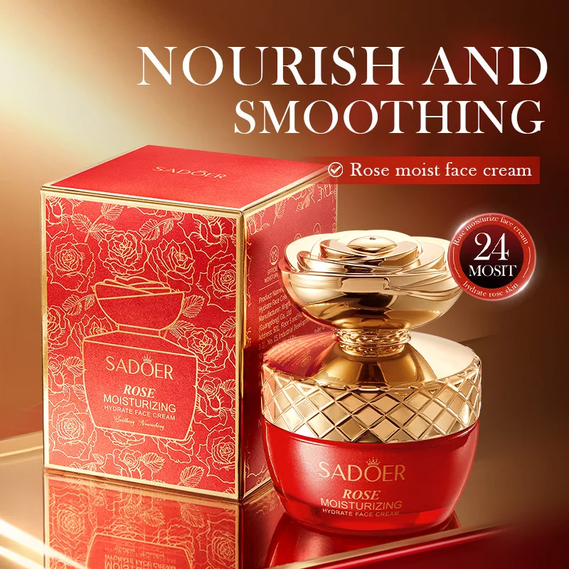 

50 ml SADOER rose hidratante revitalização creme facial hidratante rejuvenescimento planta rose