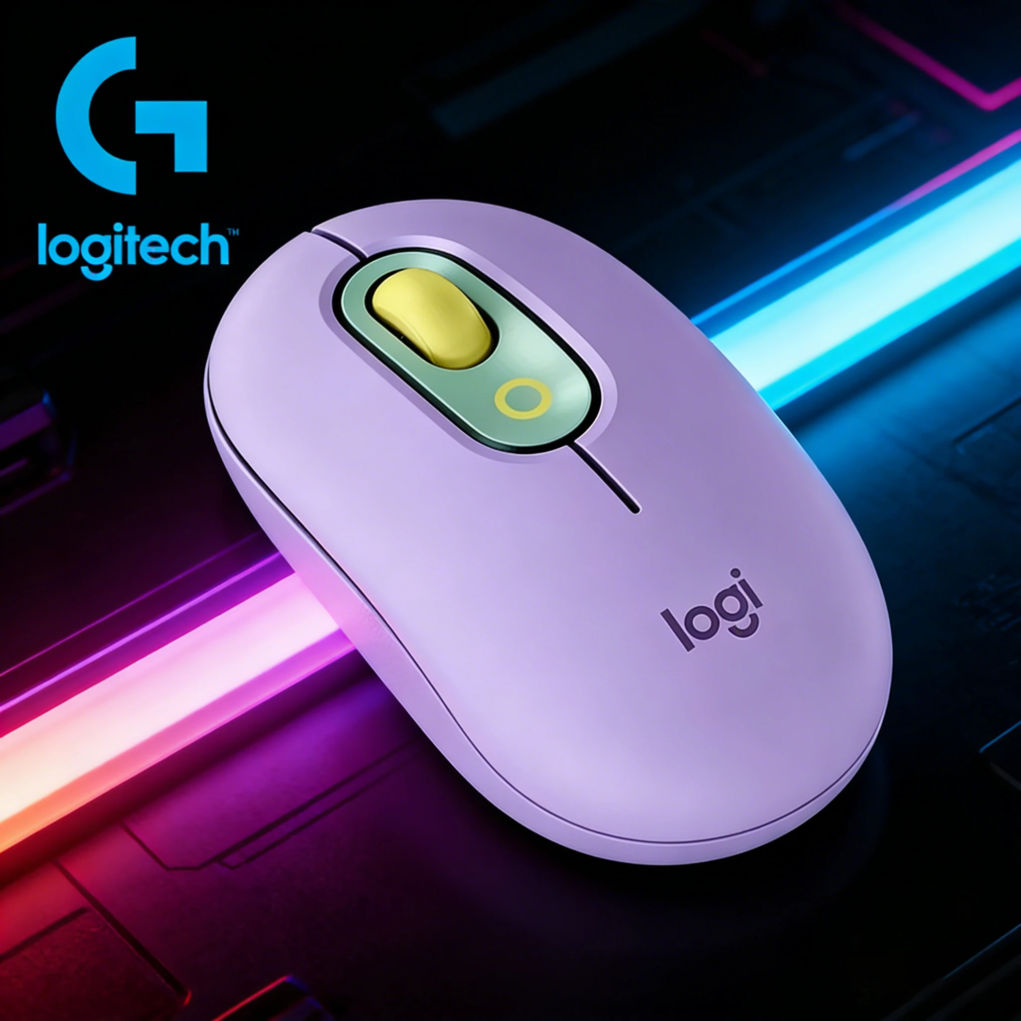 

Logitech POP MOUSE/M350 Stylish Silent Mouse, Wireless Mouse for Women, Suitable for Office and Home Use, Available in Multiple