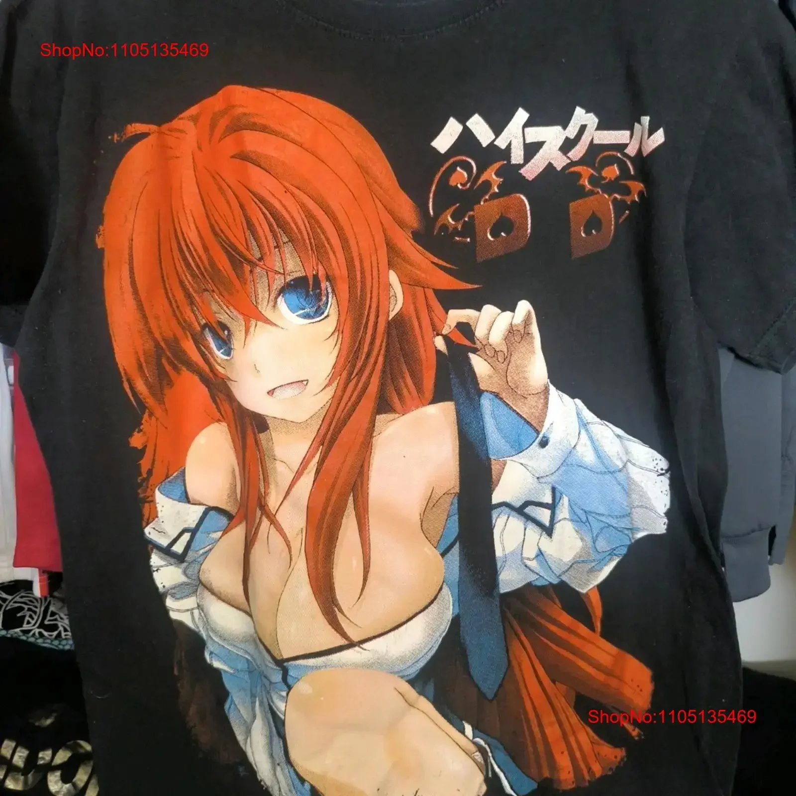 

Винтажная двусторонняя рубашка y2k аниме gremory для средней школы, японская девушка, хентай, винтажный стираный топ для повседневной носки, повседневная мужская одежда