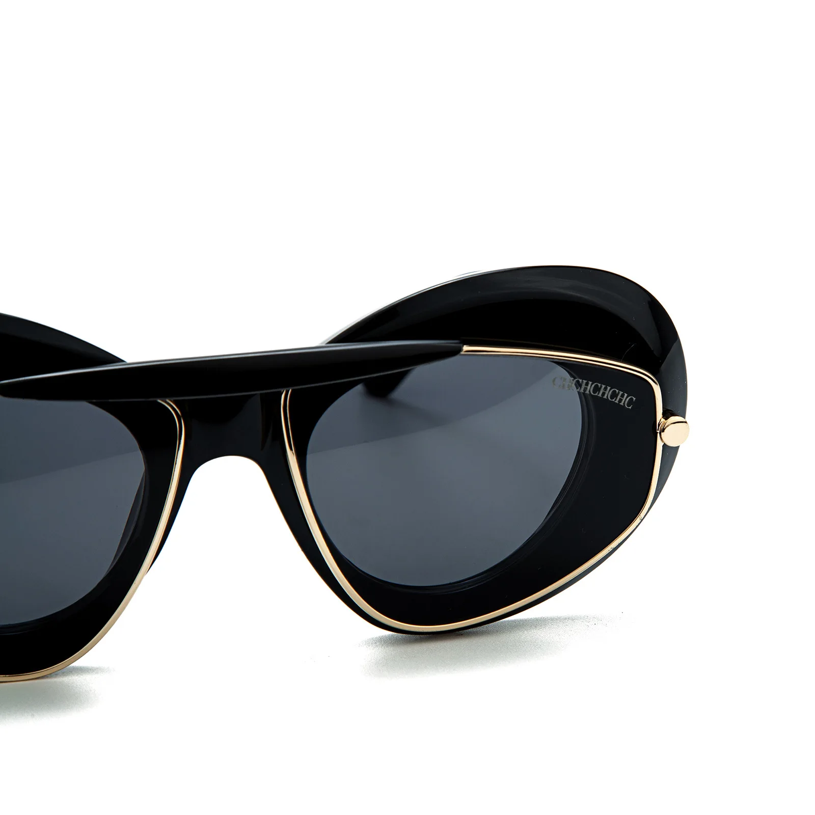 نظارات شمسية كلاسيكية كبيرة الحجم للجنسين، نظارات شمسية بإطار مربع على طراز فاسق للرجال والنساء، ظلال عتيقة من التسعينيات، أزياء بديلة #4