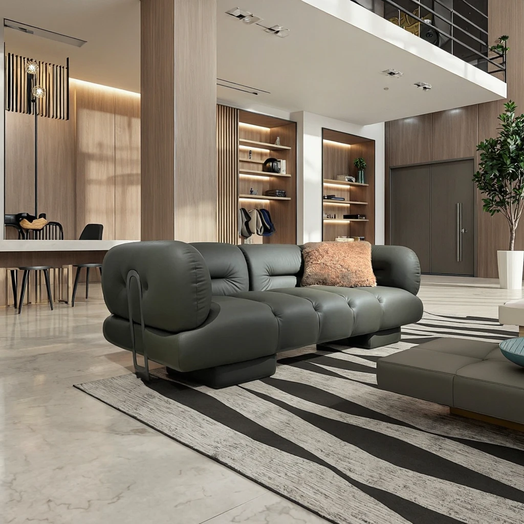Modern Japanese-style luxury living room sofa innovative fabric Agentara suite villa can be customized in size and color