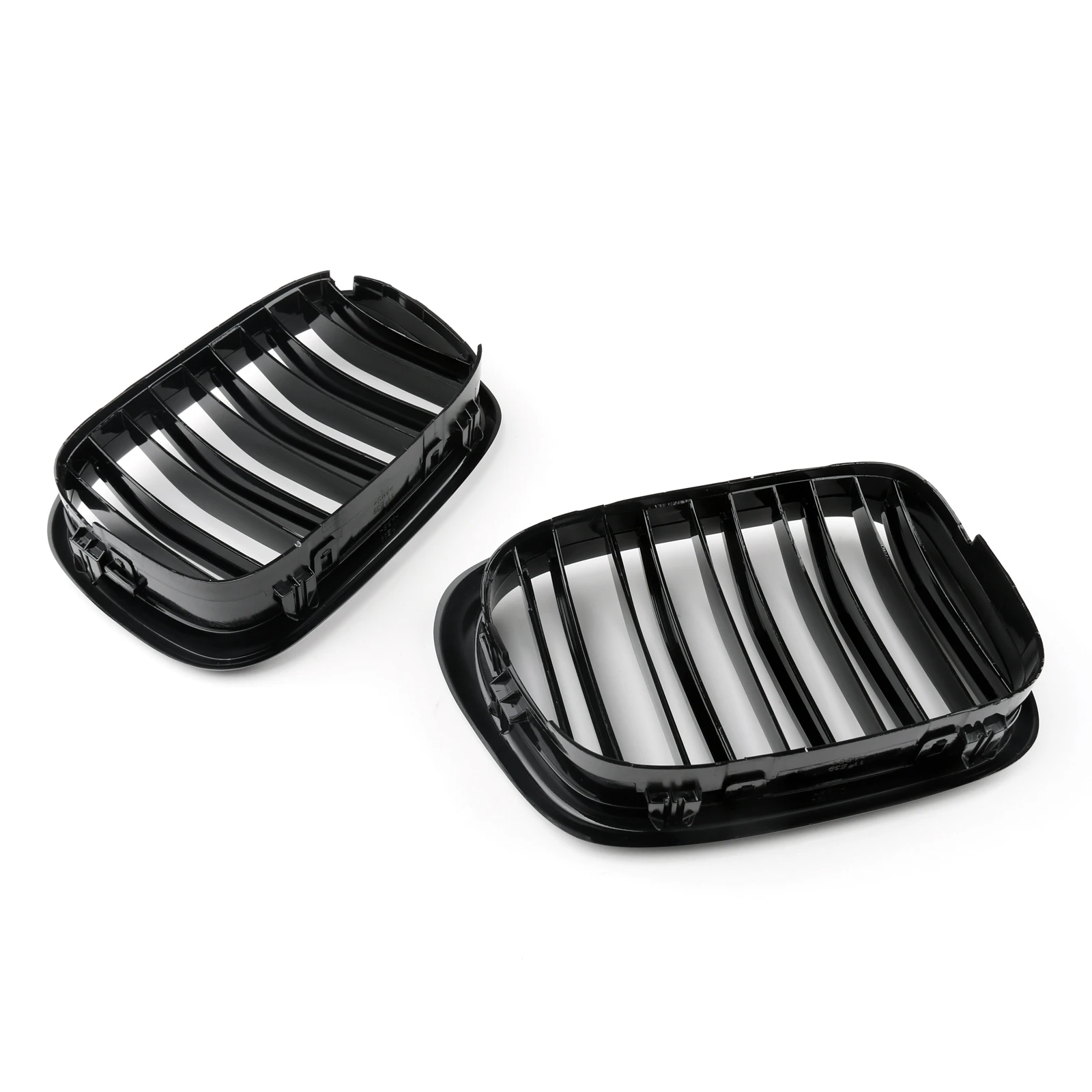 for BMW E39 5 Series Facelift Grill Black Matte Chrome Front Kidney Grille Car Tuning Body Kit