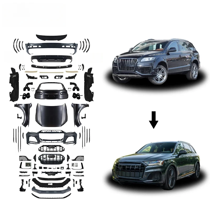 Premium Car Accsori Factory Auto Bodykit Q (0-) Conversion To SQ Bumper Front Grille Hood High Quality