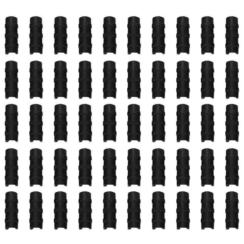 ABFS 200 PCS Preto Estufa Plástico Filme Quadro Tubo E Filme Clipe Braçadeira Conector Kit Ferramenta de Jardim 20 Mm
