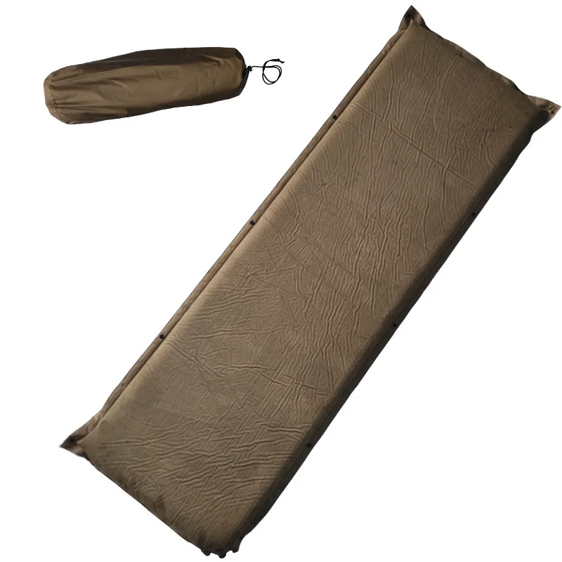 Self Inflating Camping Sleeping Pad 8cm Thick Suede Waterproof Outdoor Mat with Pillow for Tent Hiking Backpacking Travel Home