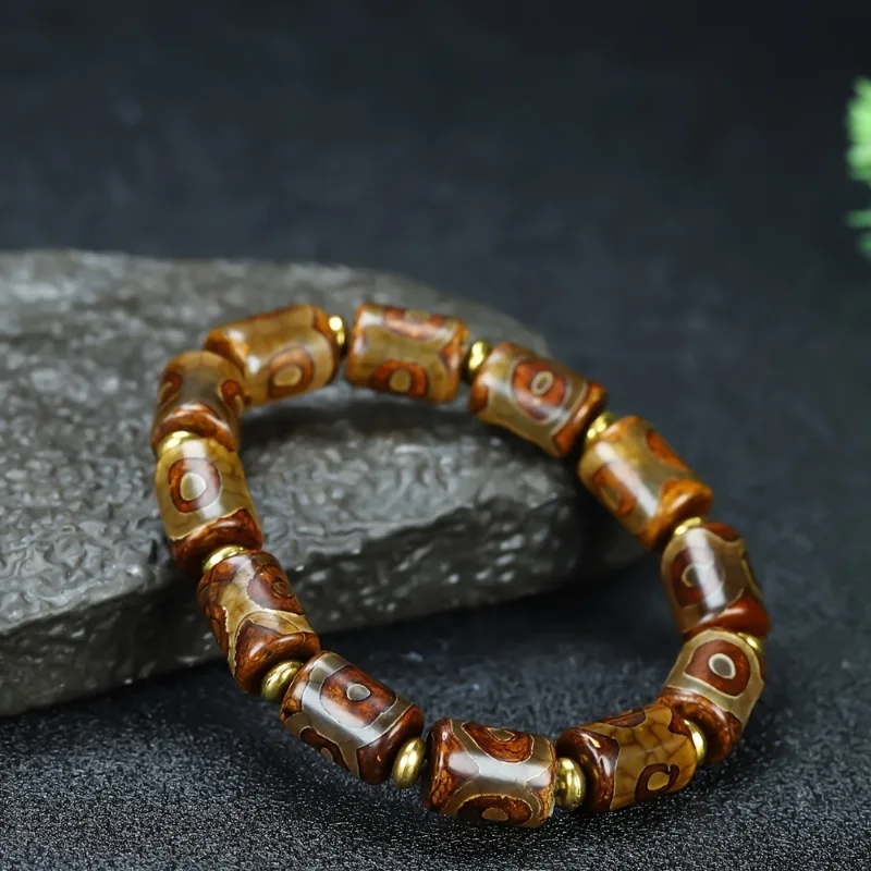 

New High-oil Old Agate Dzi Bead Bracelet, Popular Bracelet for Men and Women