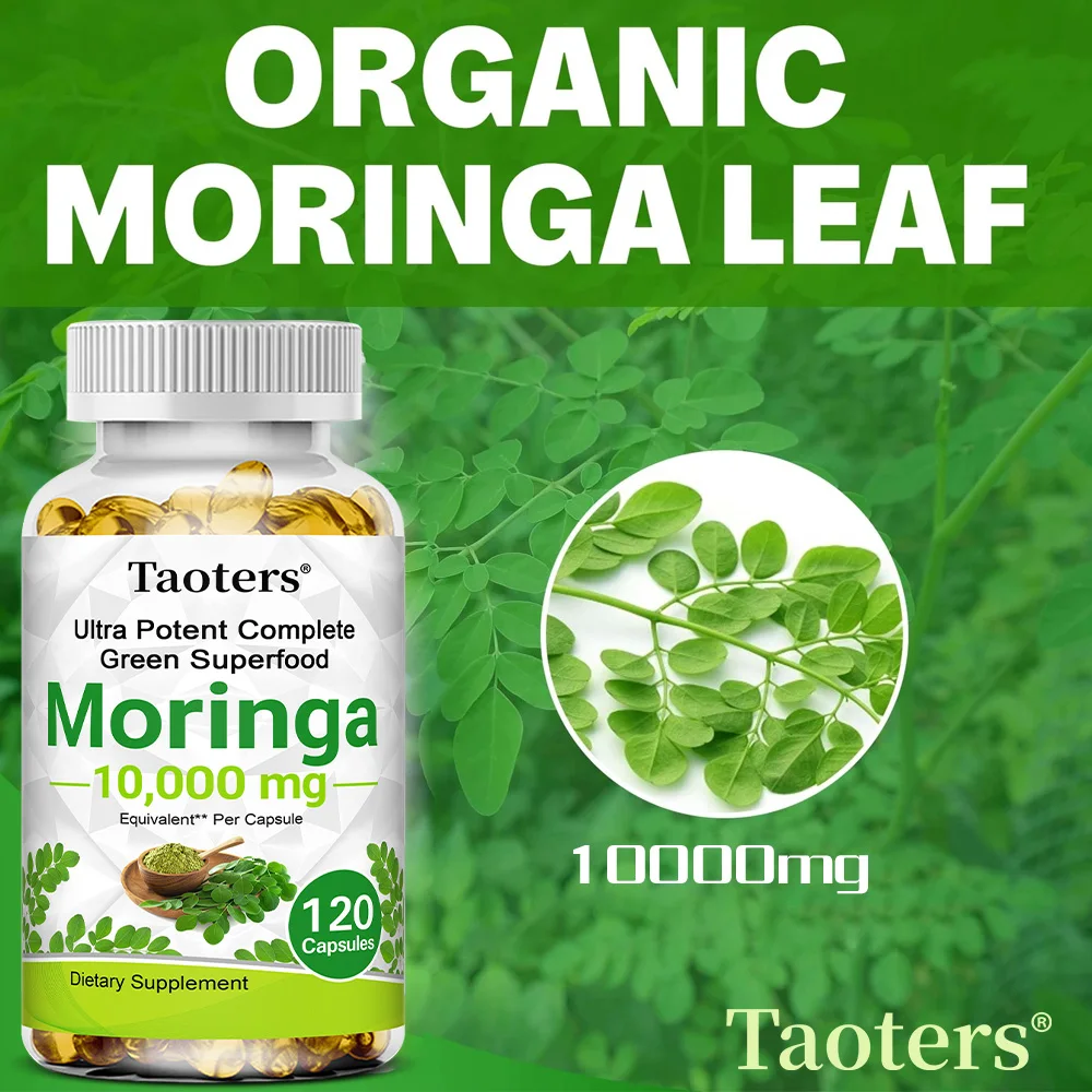 

Moringa Capsules - Antioxidant, Boosts The Immune System and Energy, Promotes Bone, Joint, and Immune System Health