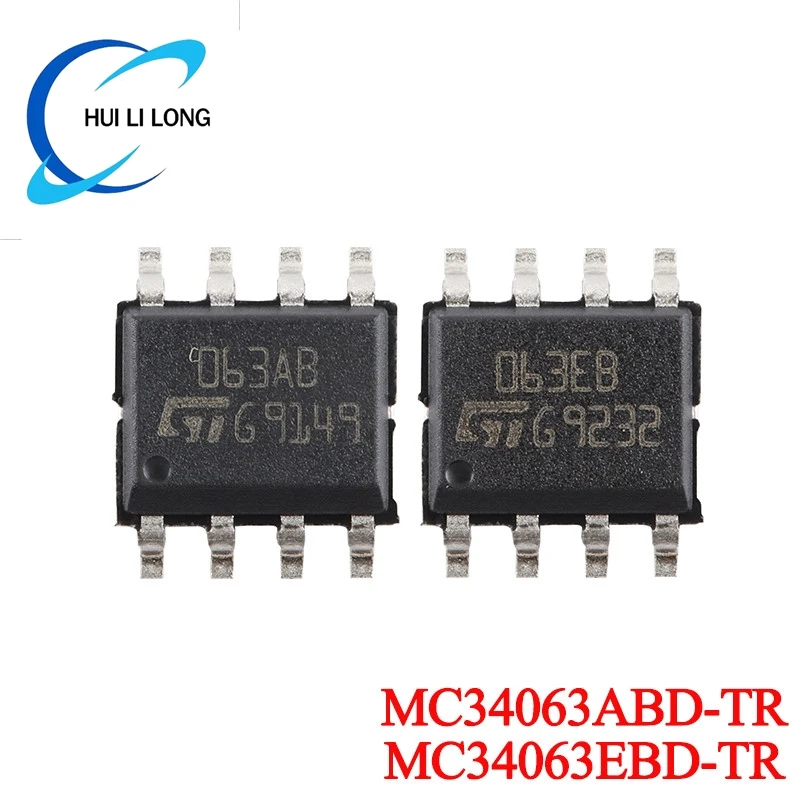 5Pcs/lot MC34063EBD-TR MC34063ABD-TR MC34063 MC34063EB MC34063AB 063EB 063AB SOP-8 DC-DC Converter Control Circuit Chip IC