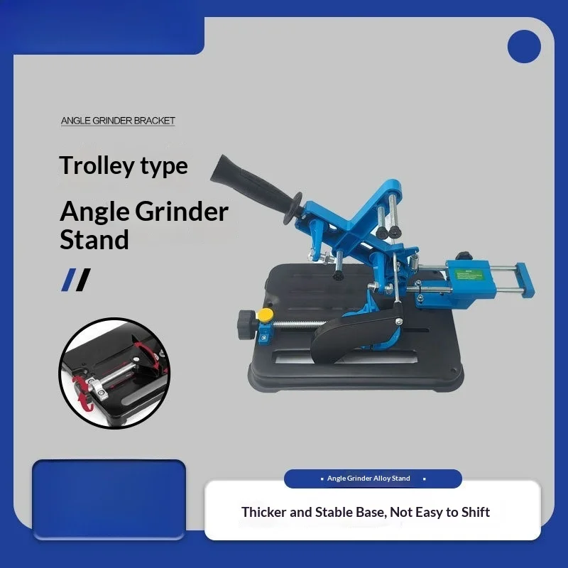 Drill Presses Multifunctional Drill Press Stand for Angle Grinder with Sliding Rail and Fixed Bracket Small Cutting Machine