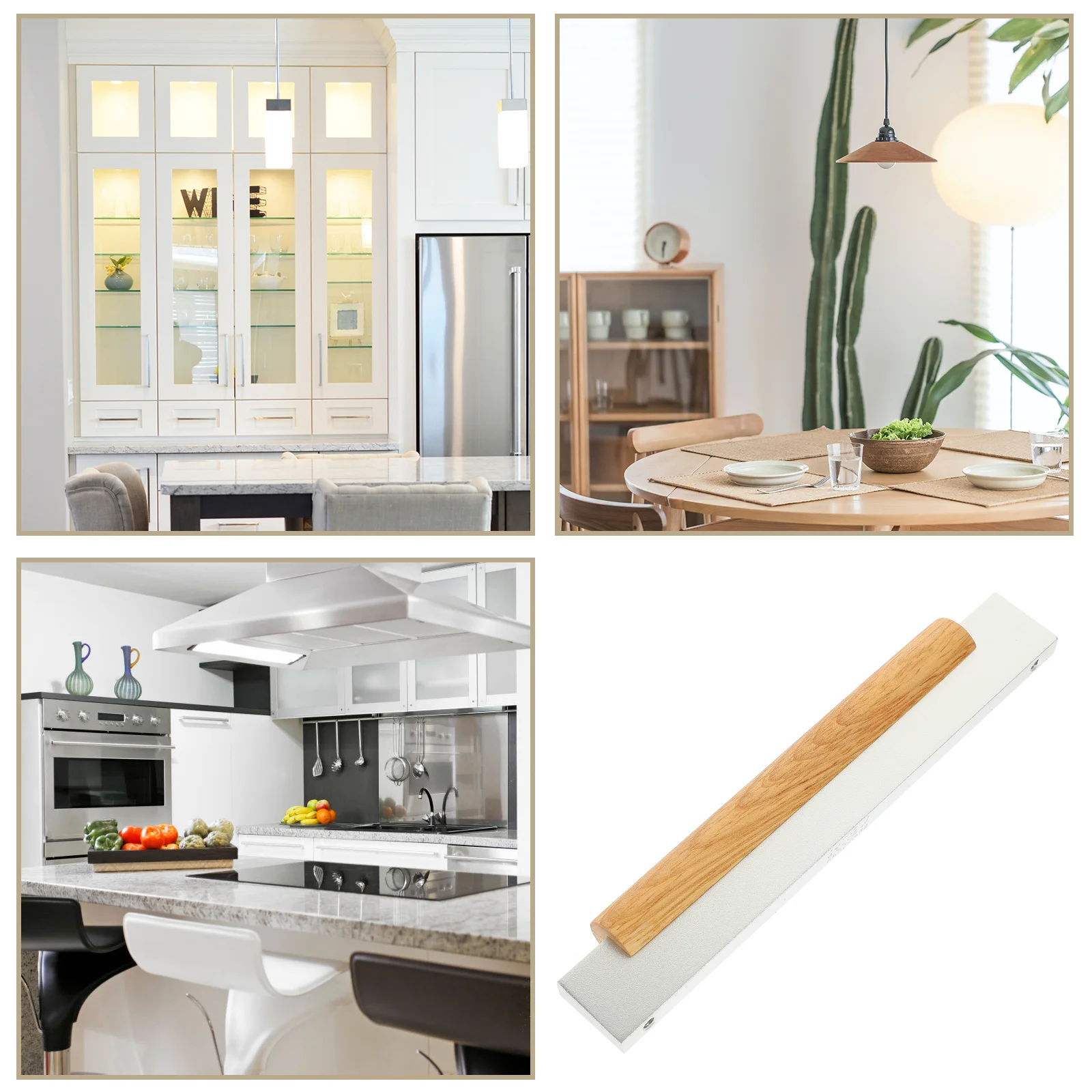 

Wooden Aluminum Alloy Cabinet Pull Handle For Kitchen Bathroom Cupboard Drawer Wardrobe Long Bar Pulls Hardware