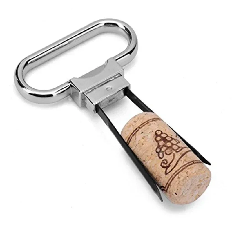 Professional Cork Puller Vintage Wine Bottle Opener Two-prong Cork Extractor Red Wine Champagne Sparkling Stopper Remover