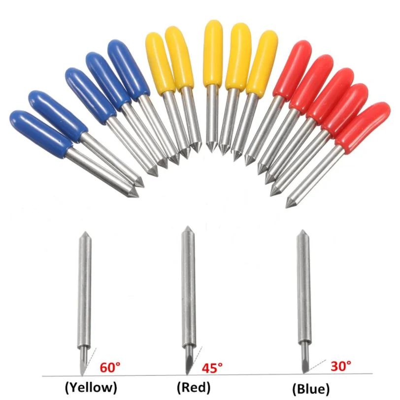 30 45 60 Gradi misti Lame per plotter in vinile Coltelli per scritte Taglierina