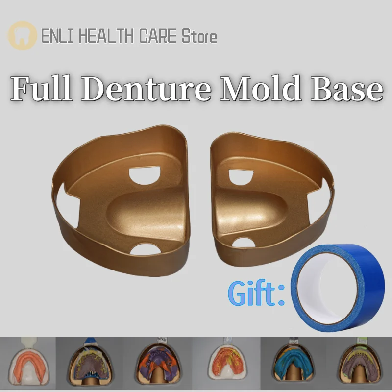 

Dental Full Denture Mold Base Oral Irrigation Mold Dental Plaster Model Making Mold Box for Implant/Orthodontic /Full Denture