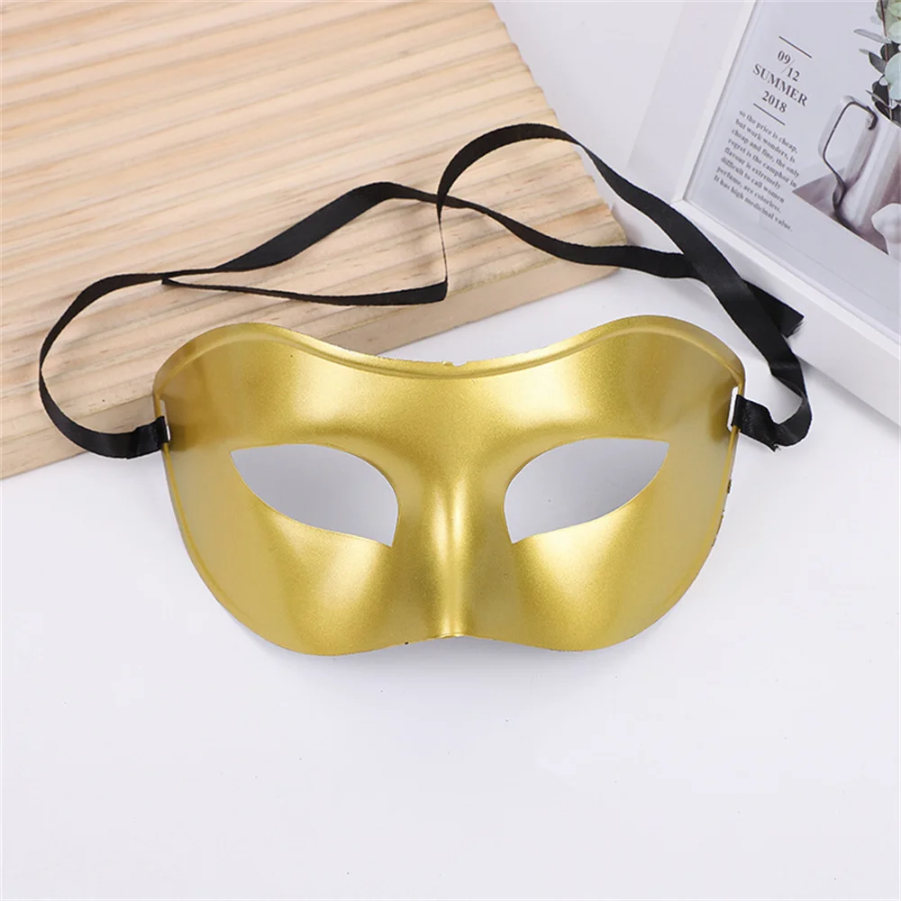 Woman Men Masquerade Mask  Prom Retro Pattern Solid Color Masks Mardi Gras Costume Party Easter Wedding Birthday Halloween