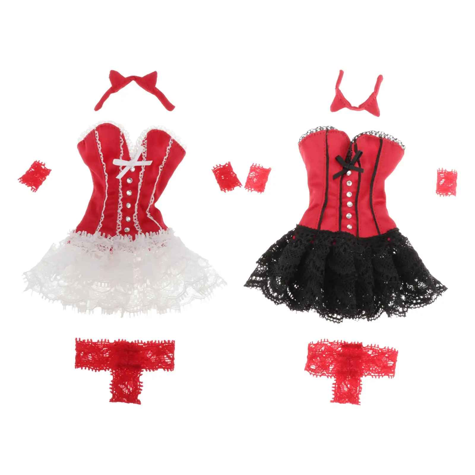 

1/6 Scale Female Clothes Suit Doll Clothing Scene Photo Prop Gifts Costume Accessories, Outfit Full Suit for 12'' Female Doll
