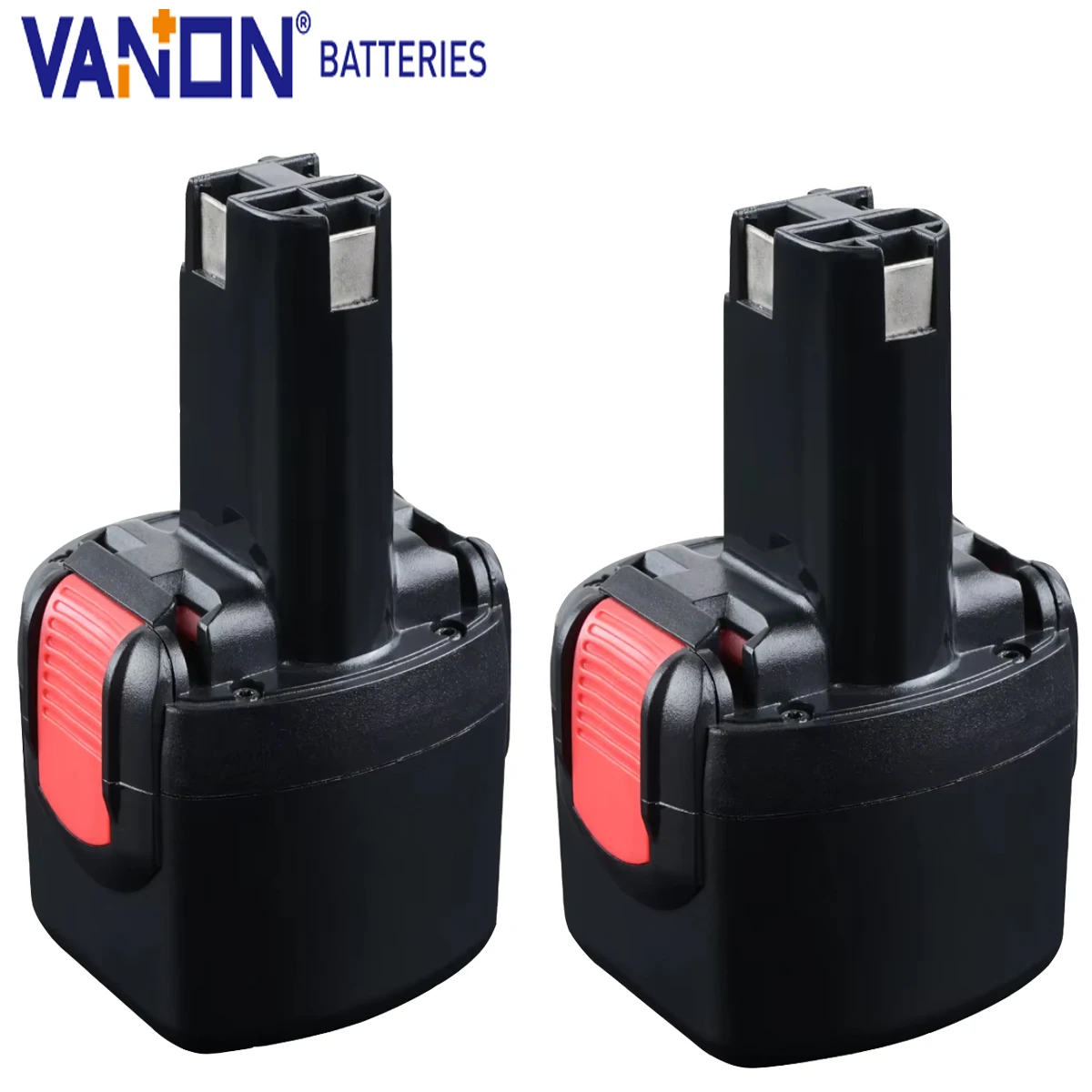 

VANON 2Pcs BAT048 9.6V 4.8Ah Ni-MH Replacement Battery replace for Bosch PSR 960 BAT100 BAT119 2607335272 2607335461 Battery pin