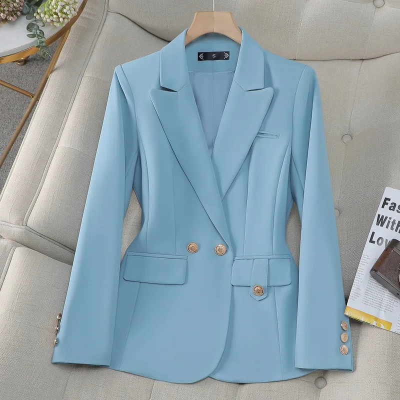 

New Women Blazer Office Lady Tops Fashion Long Sleeve Elegant All-Match Female Blazers Outwear Ladies Work Wear Jacket Coats 4XL