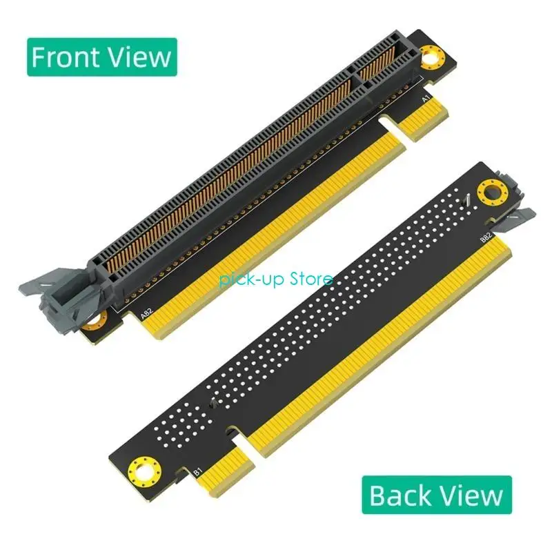 Q5WA PCI-E 90 grados Anguletas ángulo recto Adaptador tarjeta extensión para chasis servidor computadora 1U
