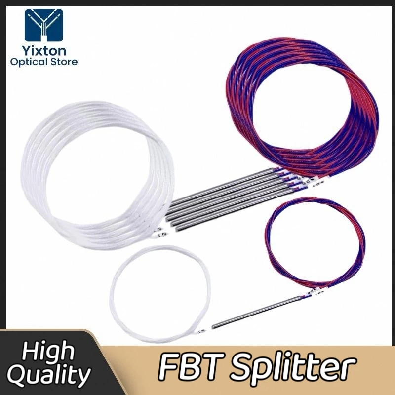 Fiber taper splitter without connector FBT Optical Fiber Splitter 1*2 Unbalanced Coupler 5/59 10/90 15/25 20/80 25/75 30/70