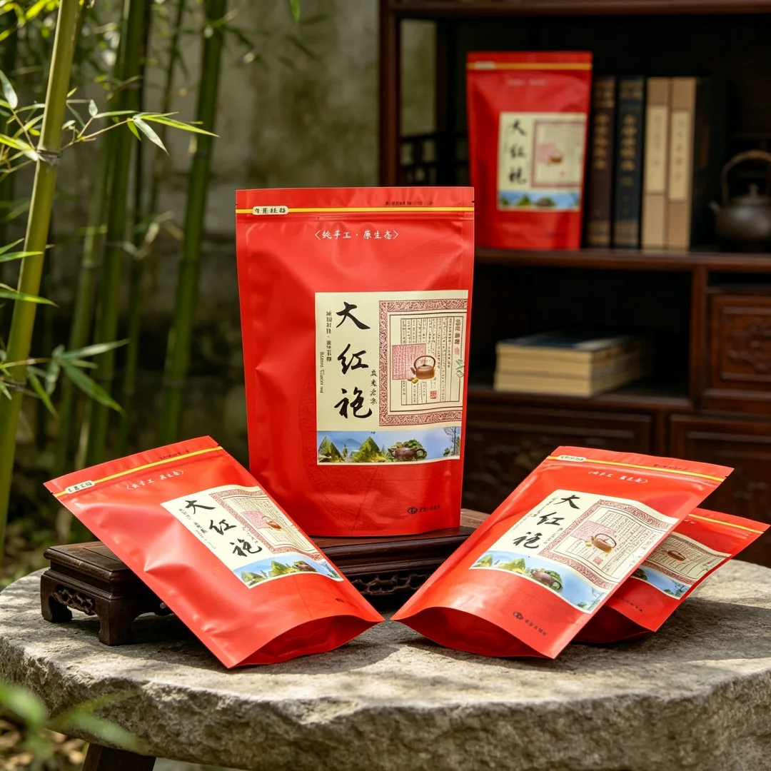 250g Dancong oolong tea Bag Zipper Bags Chinese Dahongpao JinJunMei Black tea Self Sealing bag Longjing Green tea Packing Bag