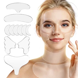 Silicone Face Anti-Wrinkle Pad Forehead Neck Hand Eye Breast Skin Care Lifting Tool Removal Sticker Tape Aging Reusable Patch