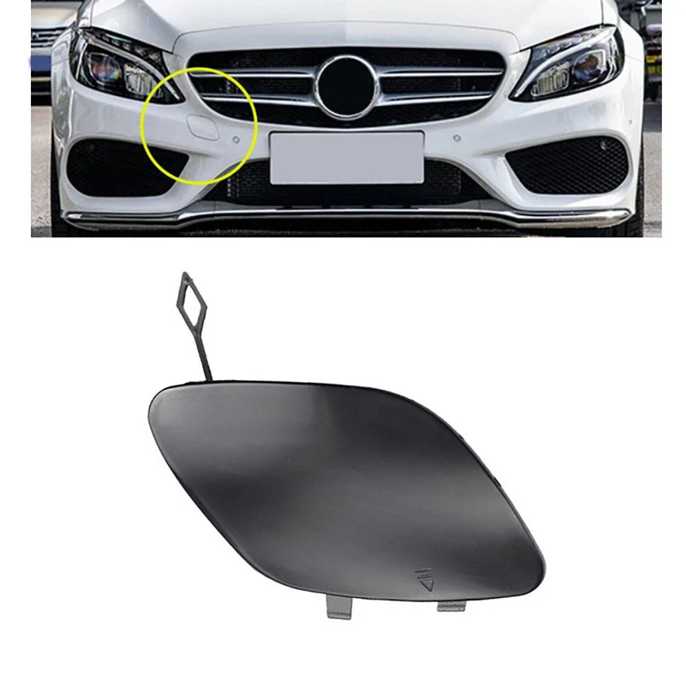 Car Front Rear Bumper Tow Hook Eye Coupler Trailer Cover Plug For Mercedes-Benz W205 C-Class C300 C350e C400 C43AMG 2015-2018