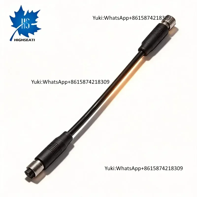 K Ultra Miniature 8 Pin Male Female Cable Connector with Gold Plated Brass