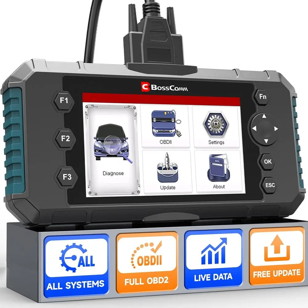 

IFIX435 All Systems 2 Scanner Diagnostic Tool,ABS SRS(Airbag) Transmission Engine Code Reader Diagnostic Scanner for Al