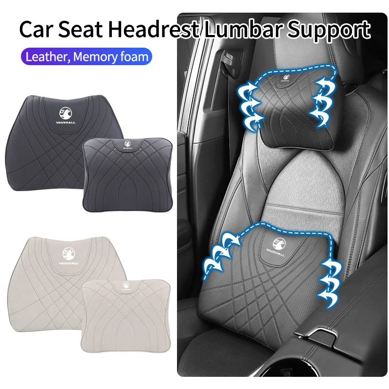 Car Seat Headrest Neck Cushioning Support Head Pillow Lumbar Support For Vauxhall VXR Dokker Lodgy Logan Sandero Duster Step