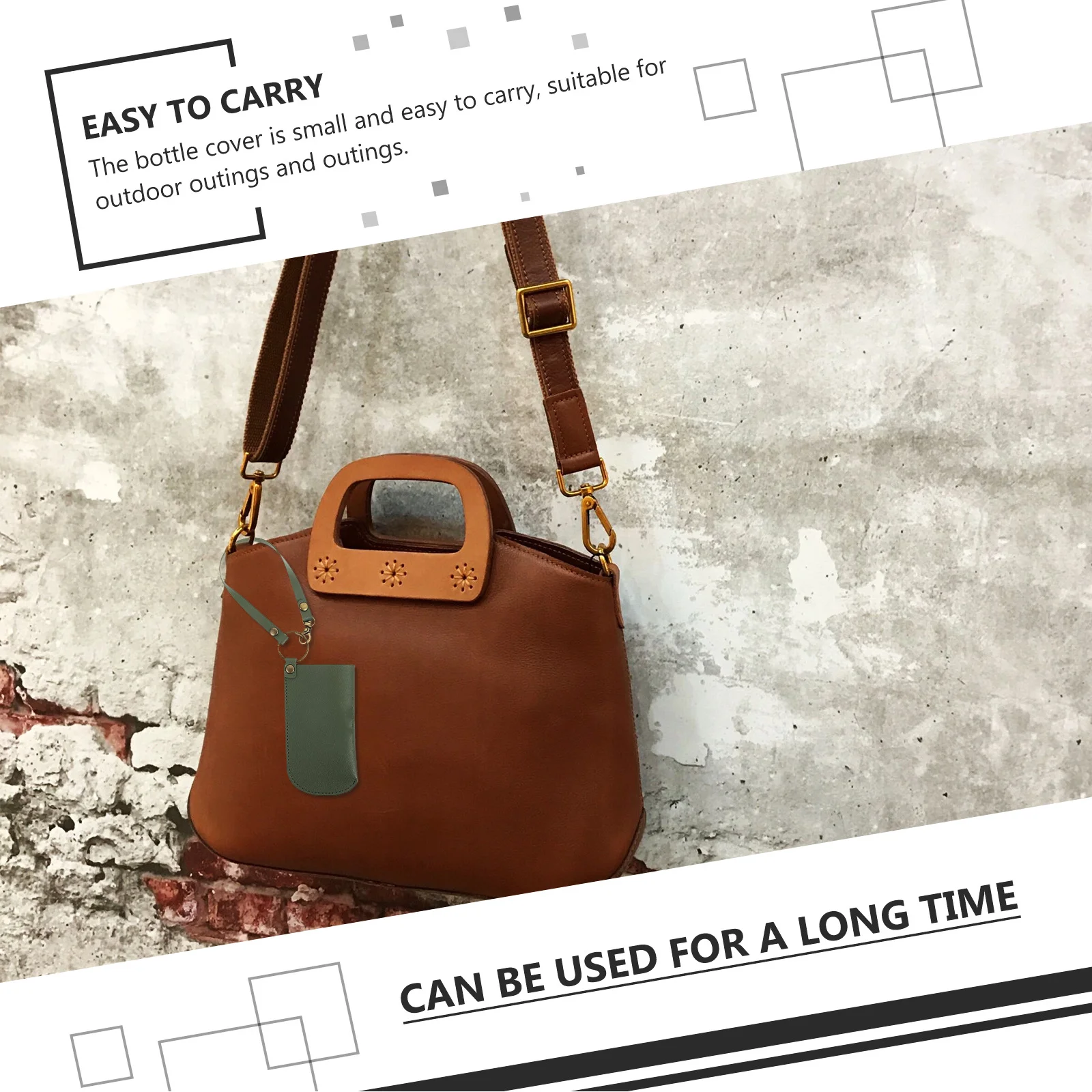 

1Pcs 60Ml Bottle Cover PU Sprayer Protective Case with Keychain Smooth Easy Clean for Outdoor Use Holder Accessory