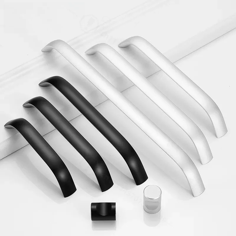 American Black Furniture Handle Modern Simple Kitchen Cabinet Door Drawer Shoe Wardrobe Handle