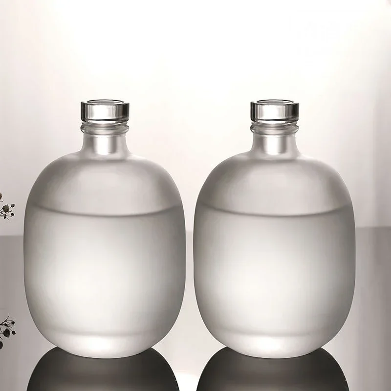 Clear/Matte classical party home lead-free glass bottle wine decanter barware