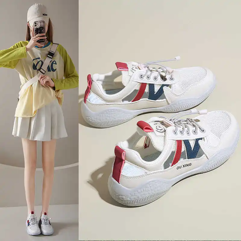 Laced Massive Woman Booties Tall Shoes Women Long Boots Ladies Sneakers Sports Saoatenis Special Wide Flatas Krasovki Model