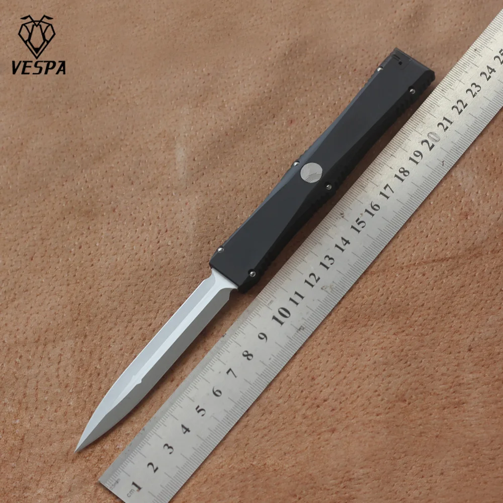 VESPA NEMESI 4, M390 Stone Wash/DLC-Klinge, 7075-Griff, Outdoor-Messer